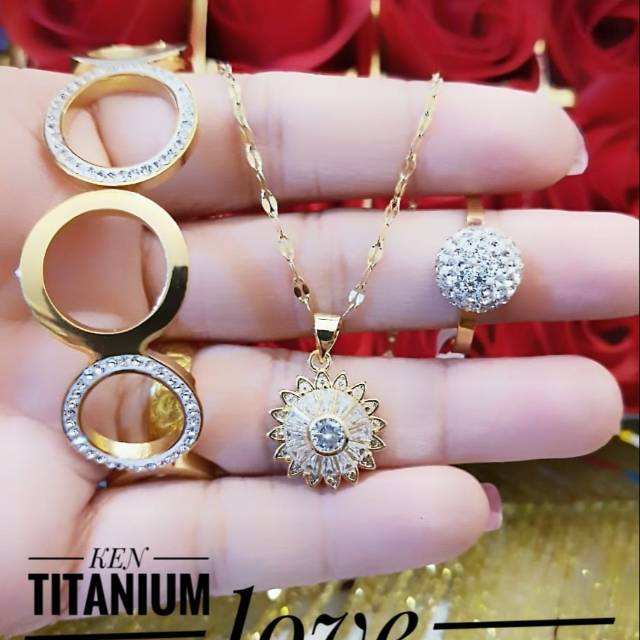 Titanium set perhiasan 2177k