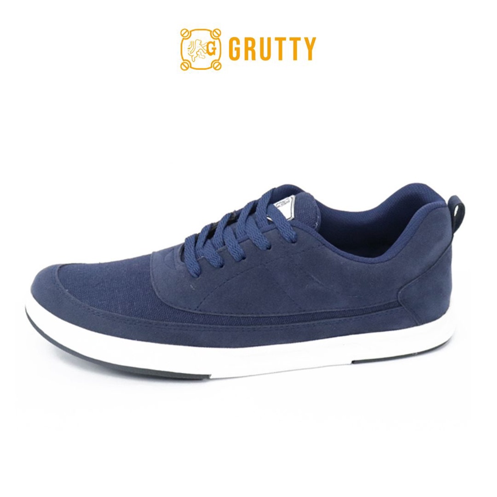 Grutty Sepatu Pria Sneakers Kasual Trendy Terbaru Original Grutty Nyaman Dipakai Model Tali