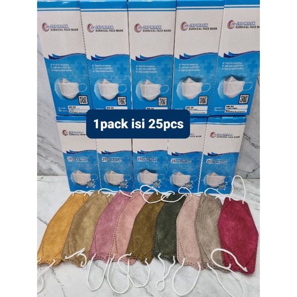 Masker KF94 JSP Mask Surgical Face Mask 3ply Earloop