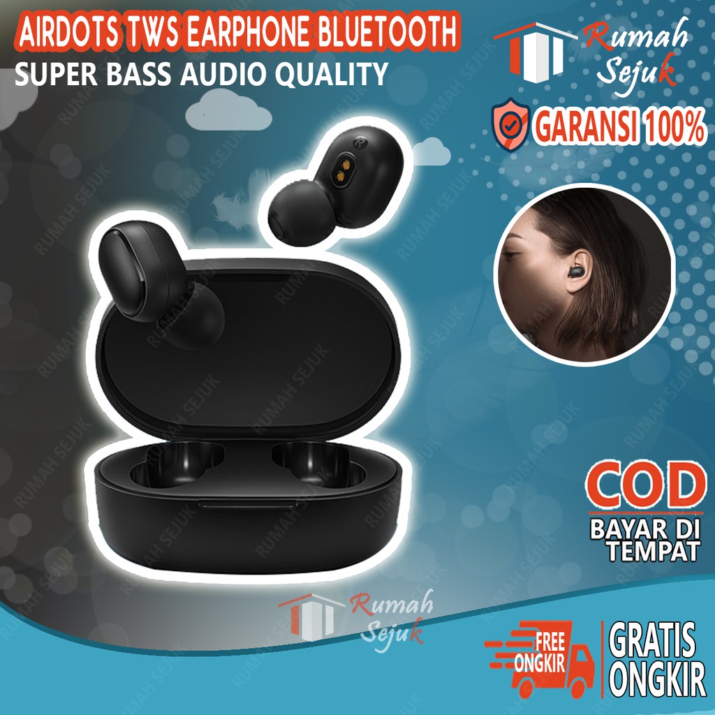 RS - Redmi AirDots S TWS Bluetooth 5.0 Earphone Wireless Noise Cancelling Original RS-41953