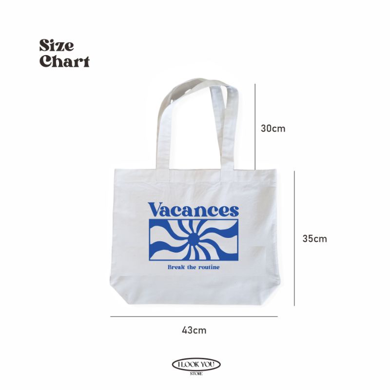 TOTEBAG Vacances CASUAL Tote Bag Aesthetic Kekinian Tote bag Landscape Muat Laptop