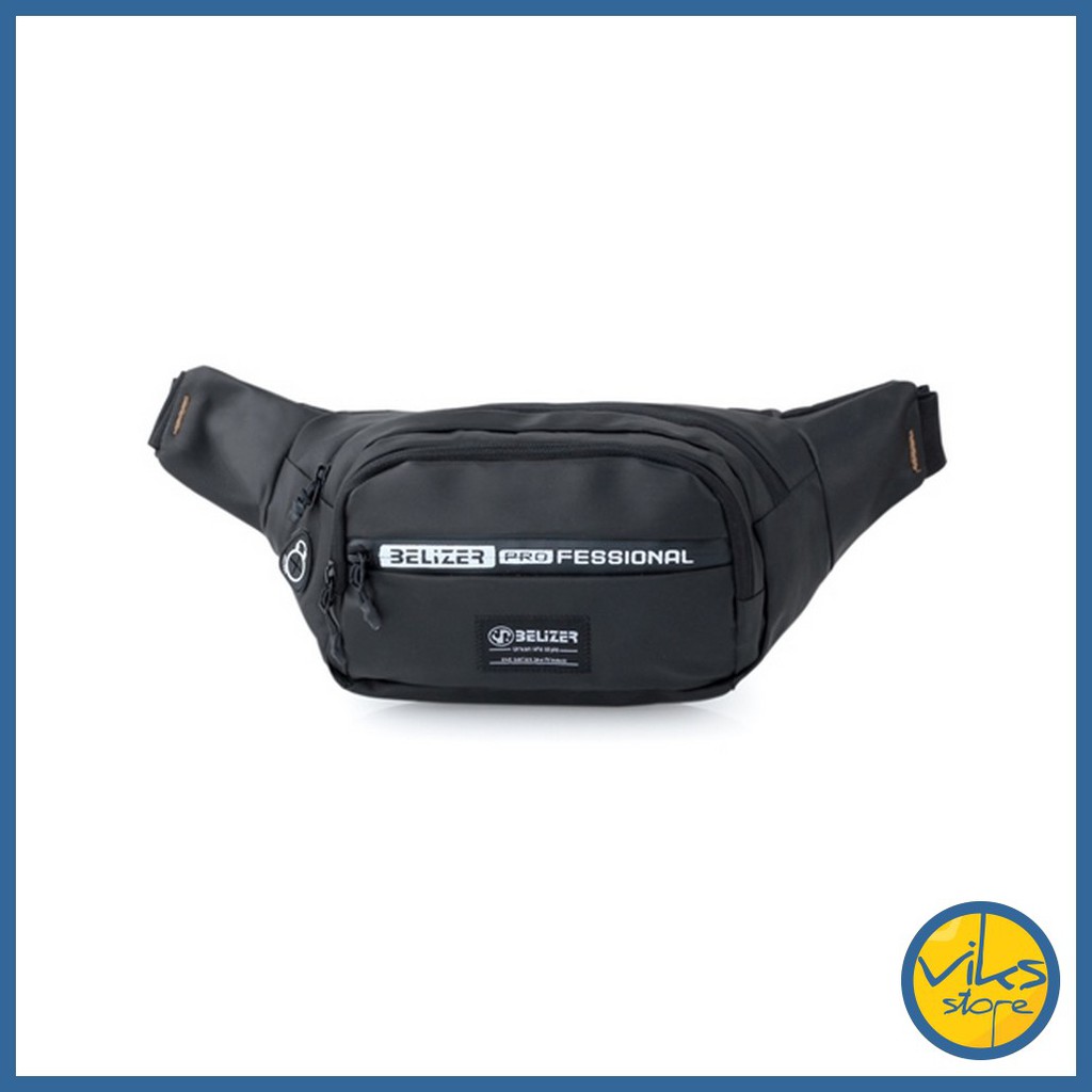 Tas Selempang Anti Air Pria Cowok Simpel Terbaru 2021 Multifungsi Hitam Navy Original
