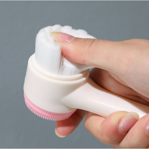 ❤️GTB❤️ Alat Cuci Muka H155 Silikon Brush Pembersih Muka 3D Sikat Pijat 2 Sisi R410