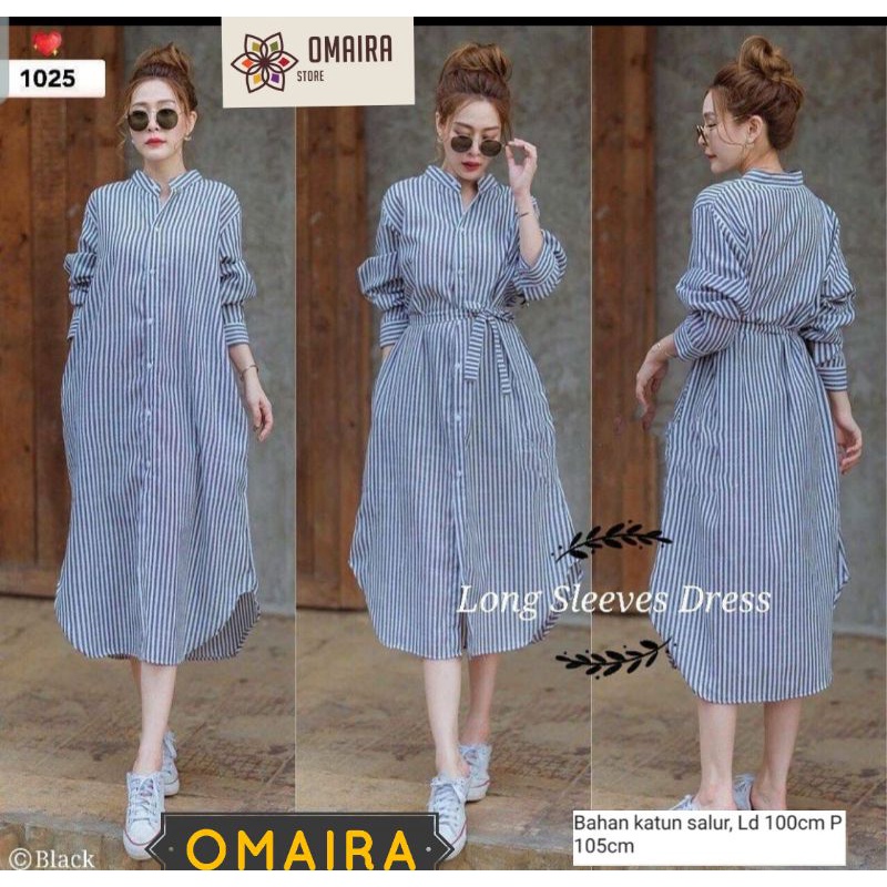 long sleeves dress / tunik kekinian / dress viral / tunik korea