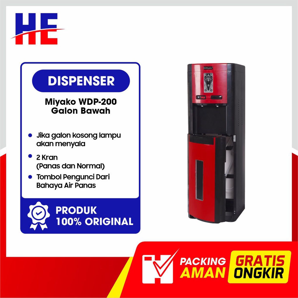 Jual Dispenser Miyako Wdp 200 Hc Galon Bawah 35 Liter Garansi Resmi 1 Tahun Shopee Indonesia 3244