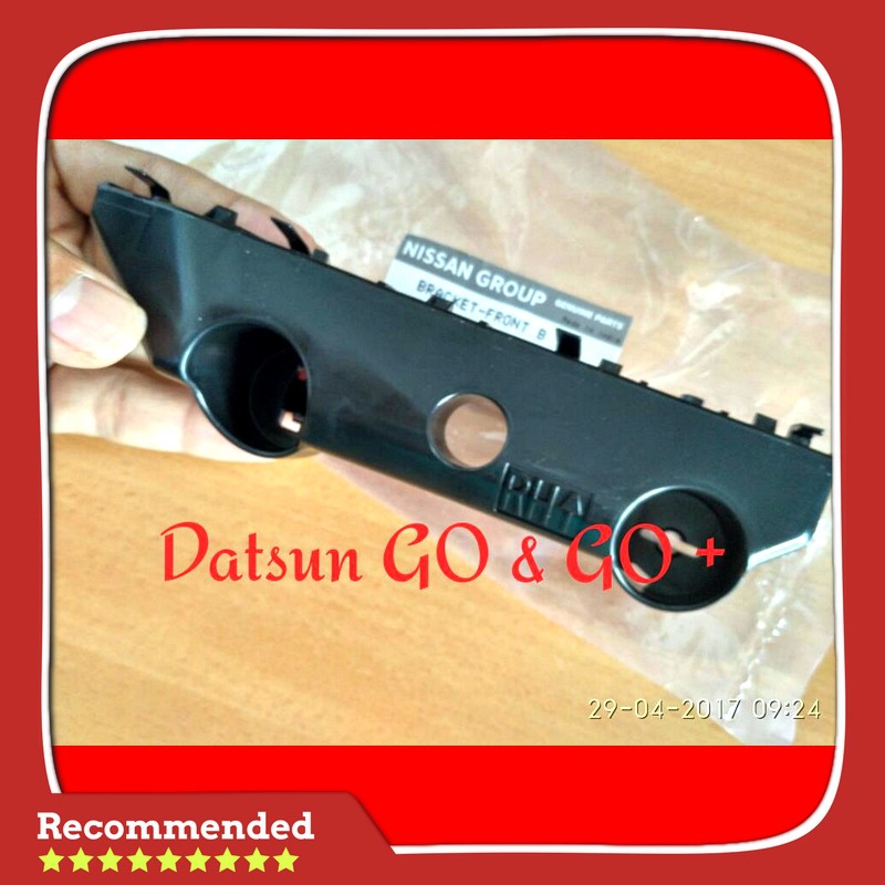 sparepart bracket bumper depan mobil datsun go & go genuine