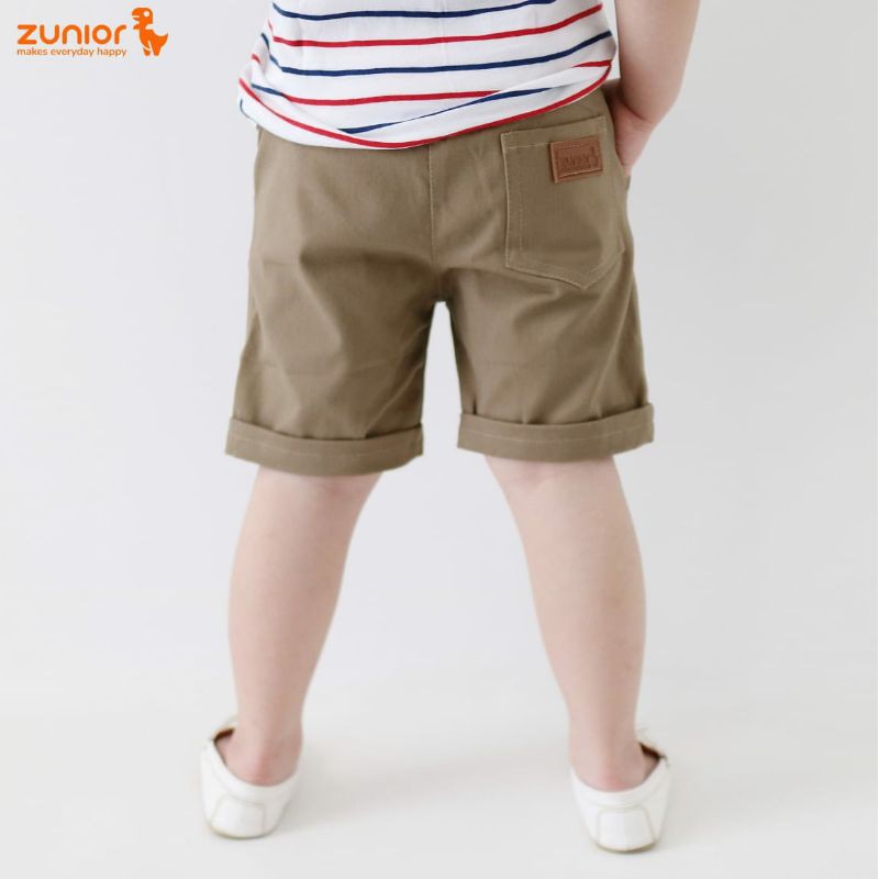 Celana Pendek Anak Zunior Premium Khaki 1-9 Tahun