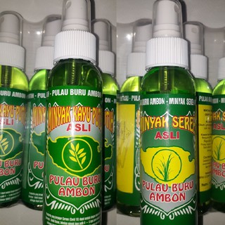 MINYAK KAYU PUTIH ASLI PULAU BURU AMBON / MURNI 100% SPRAY