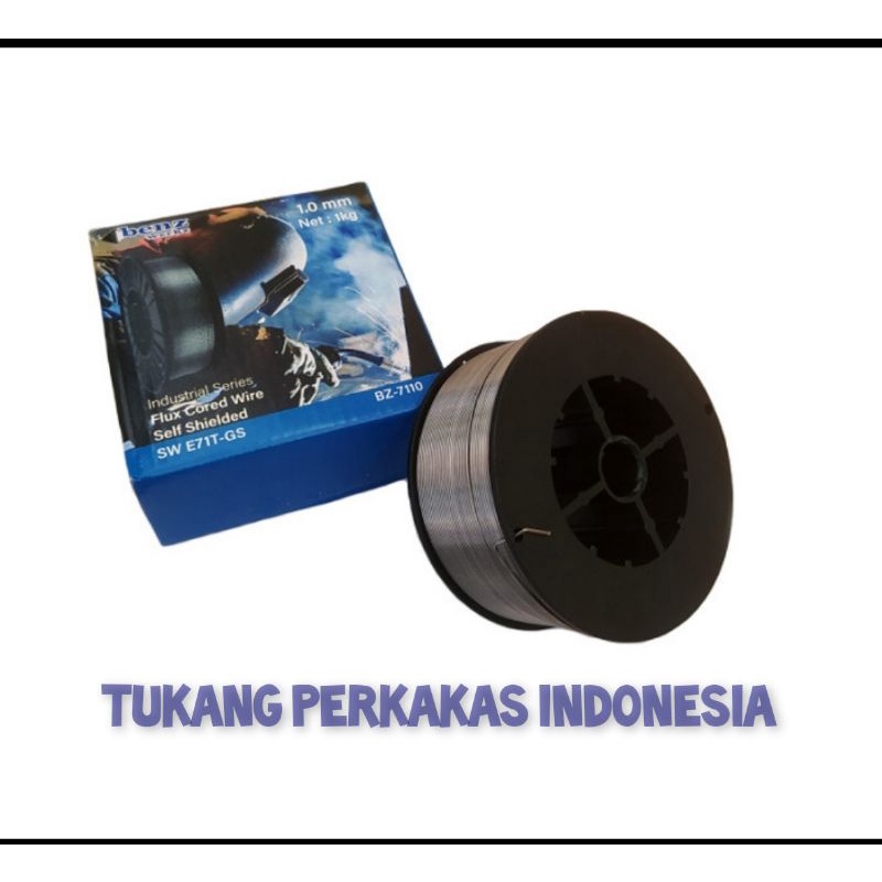 KAWAT LAS CO2 FLUX CORE 1MM 1KG /MIG WIRE FLUX CORE 1MM/KAWAT LAS MIG TANPA GAS