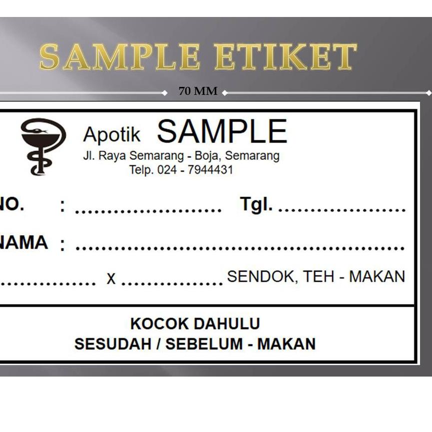 

0SB JASA Cetak Label Etiket Obat 70x40 - 70 x 40 Semarang✯ (Terkini)Best terlaris →