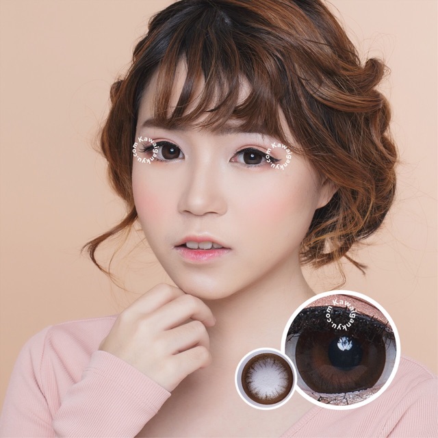 KawaiGankyu softlens - Princess pop choco (1botol)