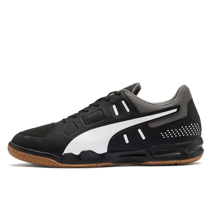 Sepatu Badminton Auriz Puma Black-Puma White-