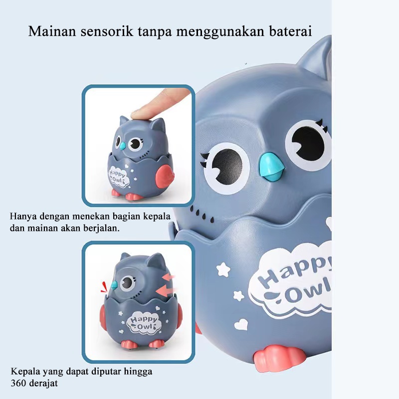 [1KG 23PCS] LBS Mainan mobil Anak Kecil Burung Jalan Jalan / Mainan Bayi Happy Owl / Mainan burung hantu