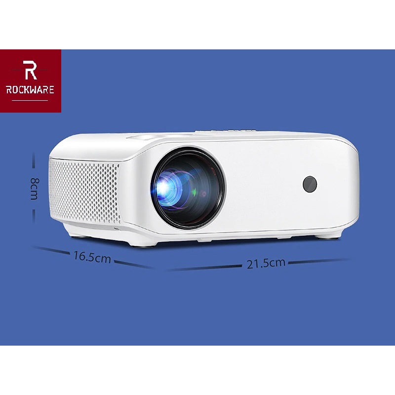 ROCKWARE RW-F10 - Basic 720P Home Portable LED Projector 2800 Lumens - Proyektor Alternatif dari CHEERLUX C9