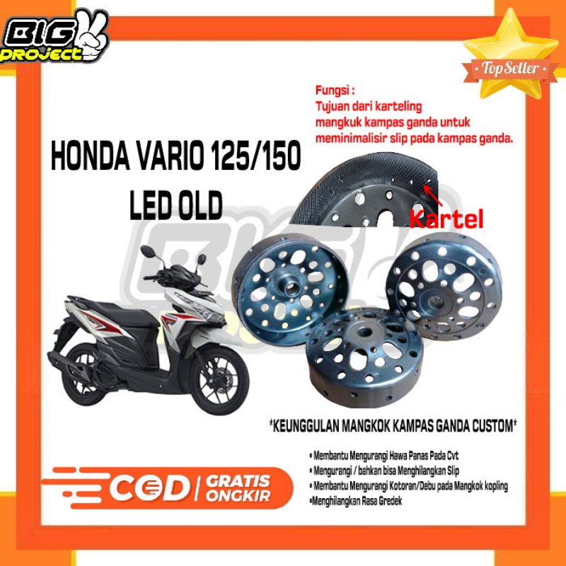 MANGKOK KAMPAS GANDA CUSTOM BOLONG KARTEL VARIO 125/150 LED OLD / MANGKOK KAMPAS GANDA CUSTOM VARIO 