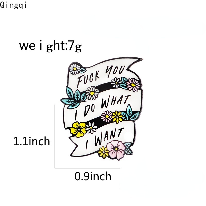 Bros Pin Enamel Desain Kutipan I Do What I Want Untuk Wanita Power