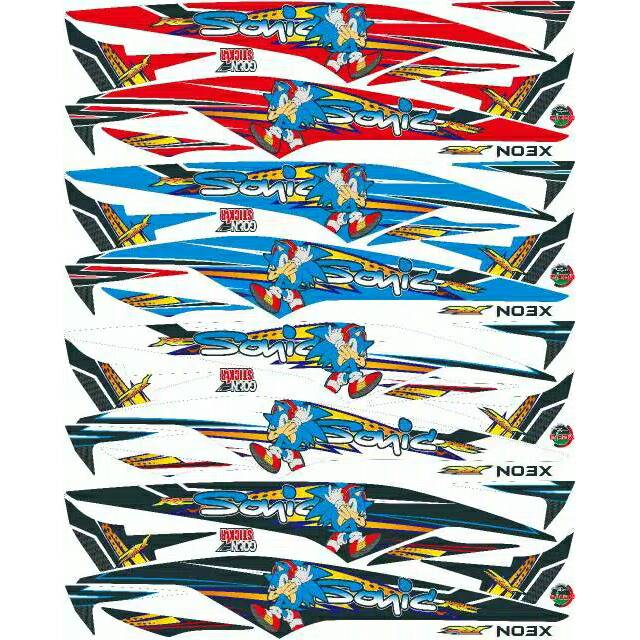 READY STOK Striping variasi stiker lis bodi Xeon rc xeon karbu xeon lama sonic LAMINASI ANTI PUDAR