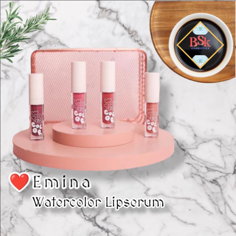 ⭐AJ⭐ EMINA Watercolor Lip Serum 2gr | Lip Care | Lip Mask | Tinted Serum | Lip Serum Emina / Murah /