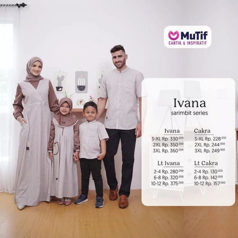 Ivana Series-Rose Dawn / Sarimbit MuTif / Mutif Sarimbit terbaru  / / NEW ARRIVAL/ 2022 / / sarimbit