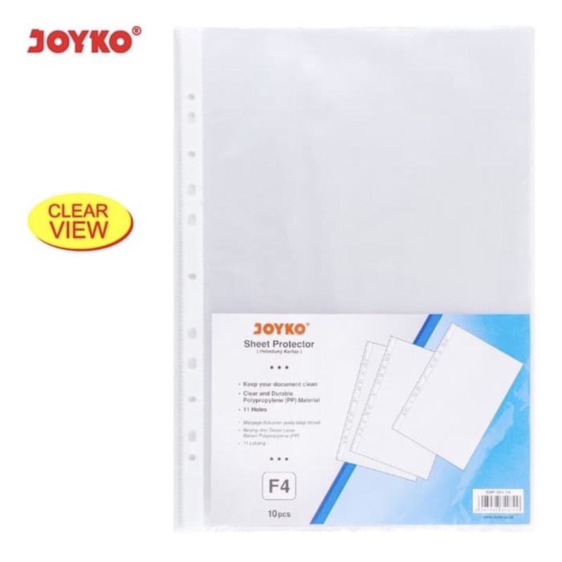 

Sheet Protector Pelindung Kertas Joyko SHP-201-10 F4