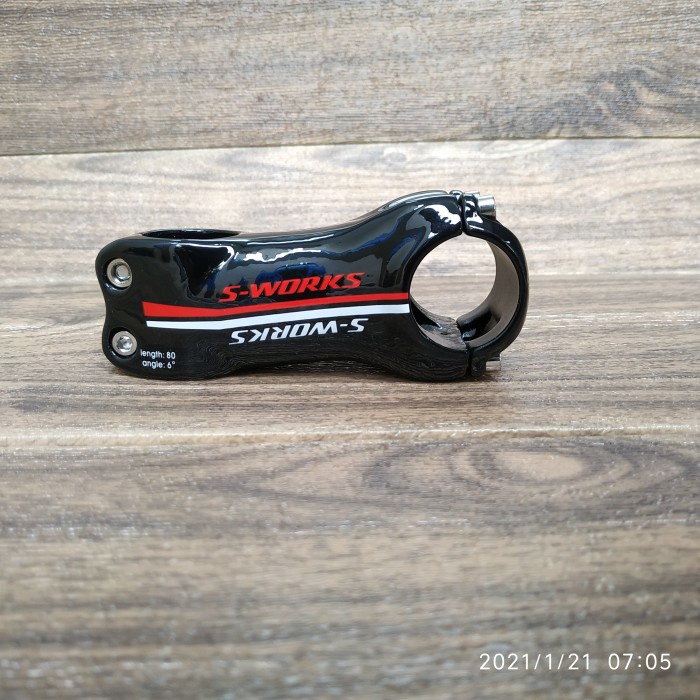 Stem S-Works Specialized Carbon 80mm 6 Degrees OS - Stem Road Bike MTB