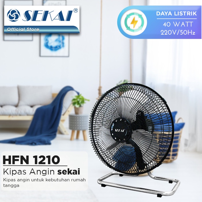 SEKAI Metal Fan 12 Inch HFN1210 Kipas 2in1 Lantai Dinding HFN 1210