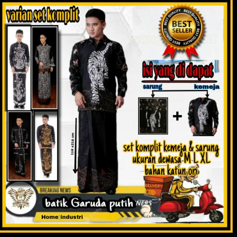KRG.02Jl22ᴱ | SETELAN SARUNG KEMEJA BATIK  KEMEJA BATIK SET KEMEJA DAN SARUNG BATIK KEMEJA SETELAN U