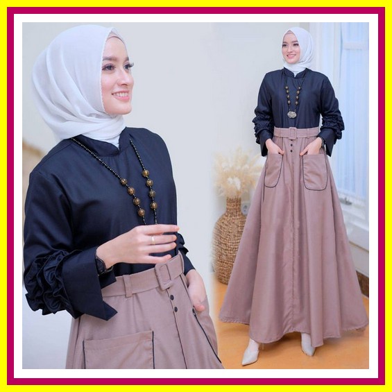Gamis Midi Terbaru 2022 // Midi Dress Polos // Maxi Dress// Gamis Lebaran 2022 // Model Gamis Terkin