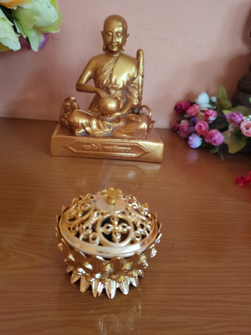 Hiolo Tempat Bakar Dupa Untuk Dupa Bubuk Kerucut Yen Bao Teratai Kecil