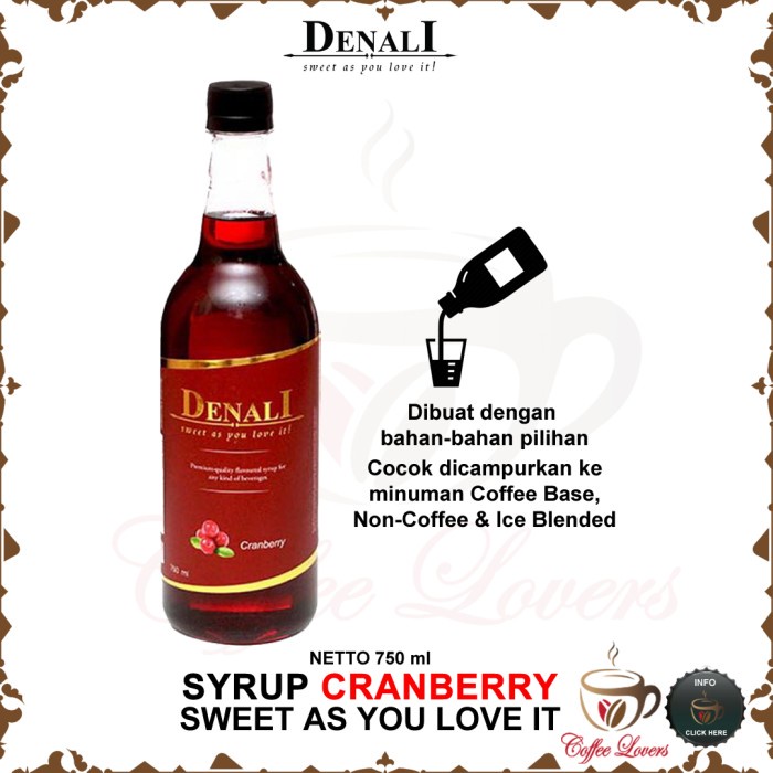 

DENALI SYRUP SIRUP DENALI UK RASA CRANBERRY HOT SALE