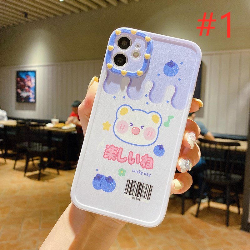 Lovely ICE Bunny &amp; Bear Soft Case OPPO A53 A33 A31 A5 A9 2020 A16 A54 A55 A74 A15 A15S A3S A52 A92 A57 A39 F1S F9 Pro A7 A5S A12 A11K F11 K3 K5 Reno 4 5 F 6 Realme C1 X XT Casing VIVO Y11 Y12 Y12i Y15 Y17 Y12S Y20 Y20S Y50 Y30 Y30i Y83 Y81 Y91C Y93