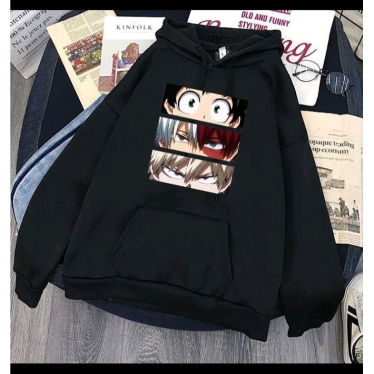 SWEATER HOODIE WANITA BOKU HERO