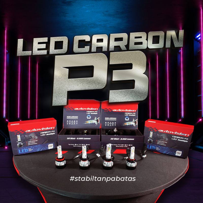 H4 Autovision LED Carbon P3