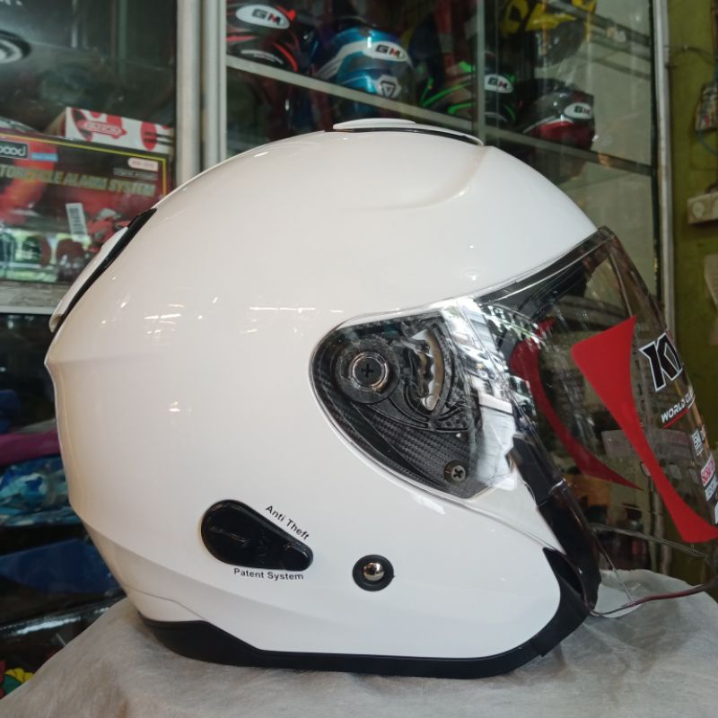 HELM HALF FACE KYT KYOTO MOTIF POLOS SERTIFIKASI SNI