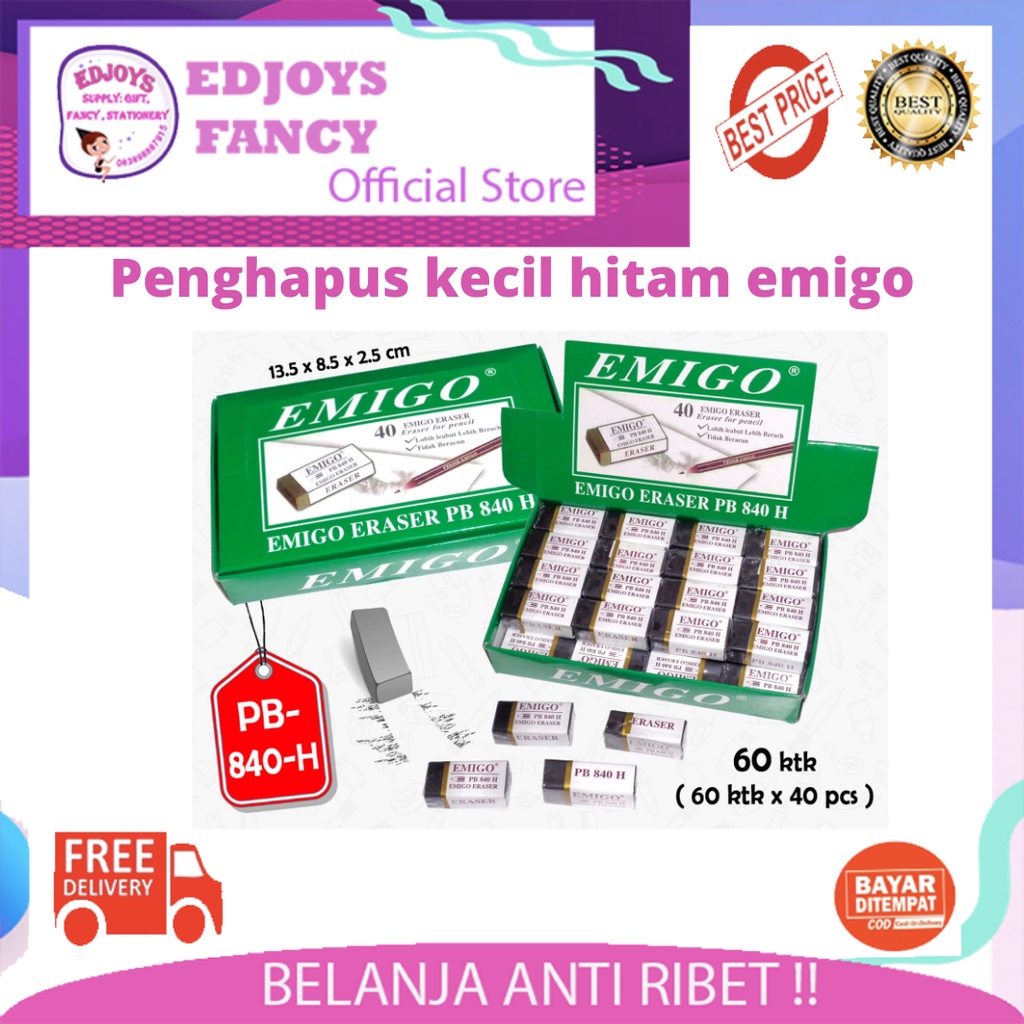 

Edjoys emigo Penghapus kecil Stip eraser pencil Penghapus pensil kecil murah