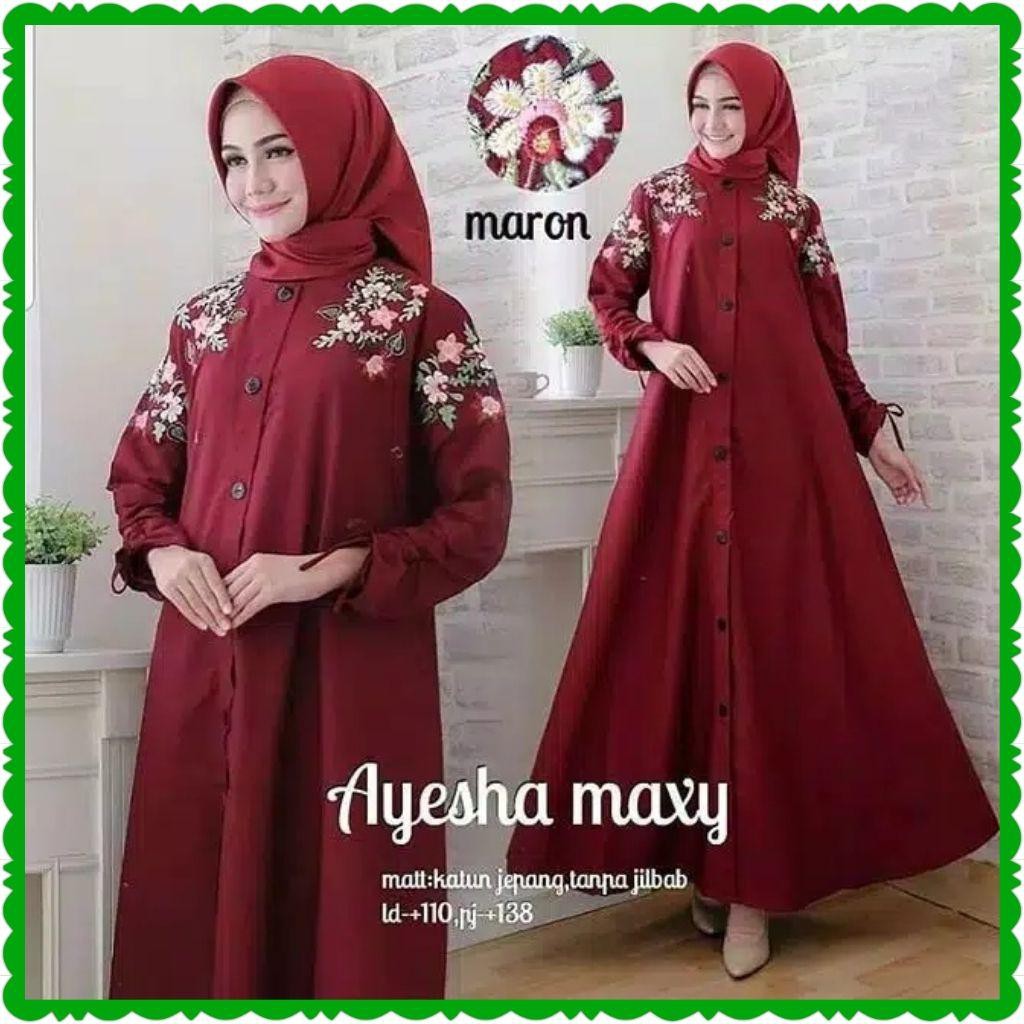 Busana Muslim Gamis Ayesha Maxi TERBARU