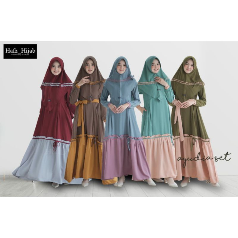 gamis set ayudia by hafz hijab original produk