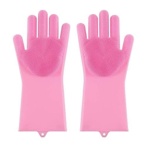 Sarung Tangan Cuci DURI Pelindung Pencuci Tangan Piring Perabot Silikon Gloves Tebel Tahan Panas