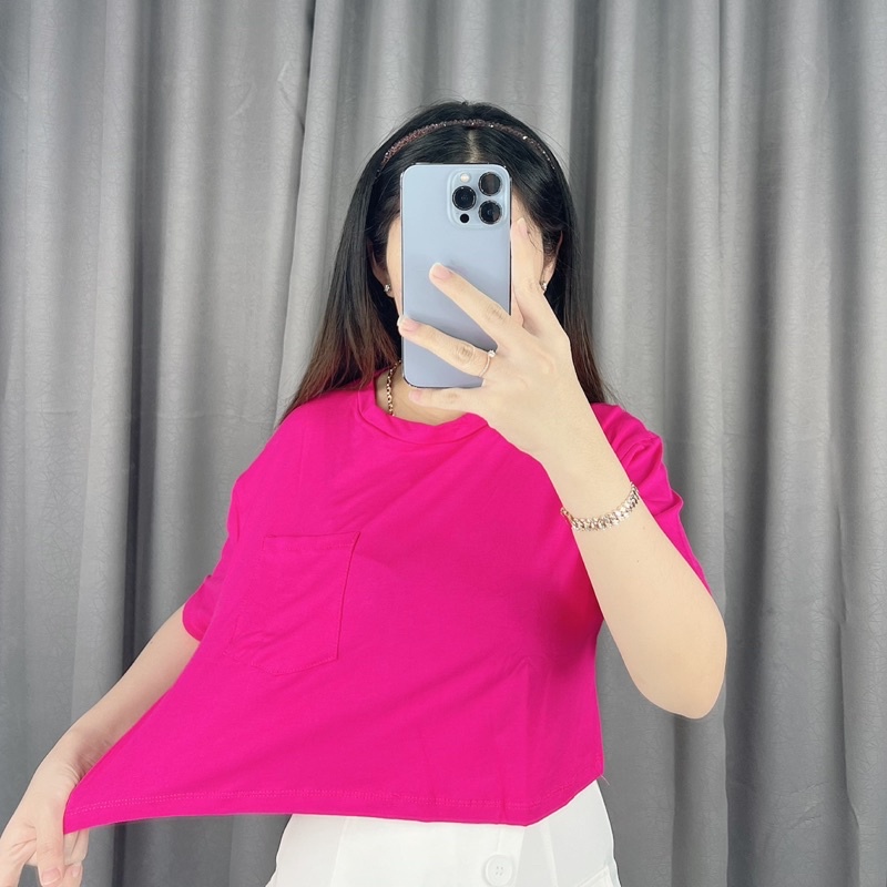 Nora pocket crop | Crop top | Atasan wanita crop