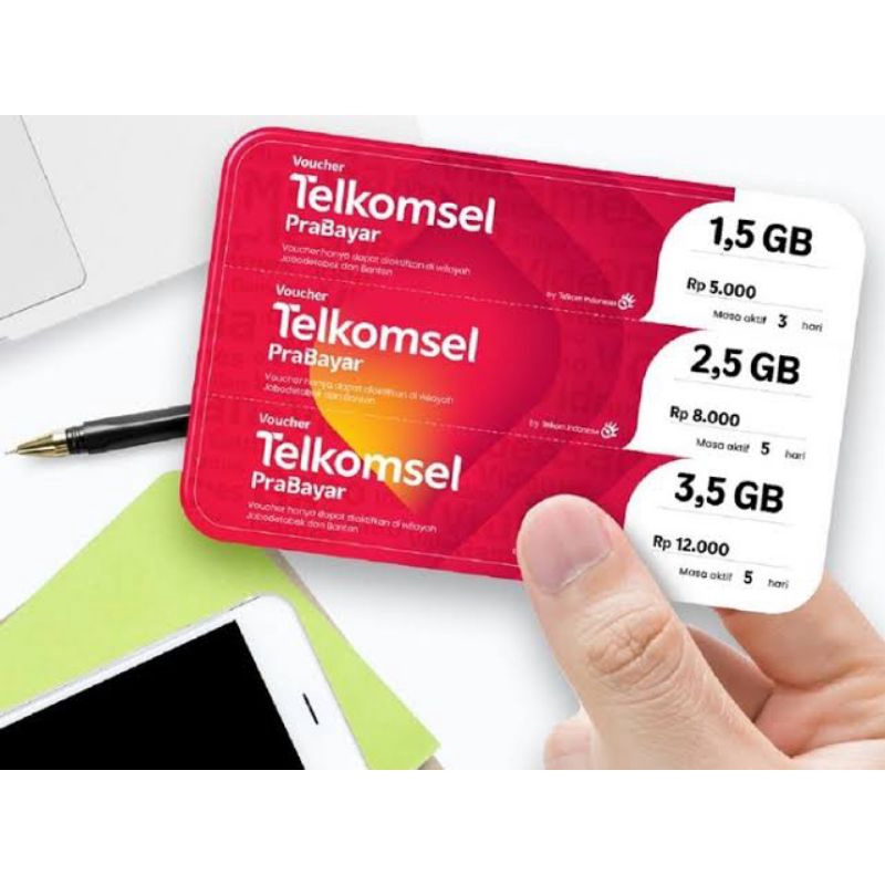 VOUCHER TELKOMSEL JATENG 2.5/3.5/4.5/5.5 GB KODE VIA CHAT