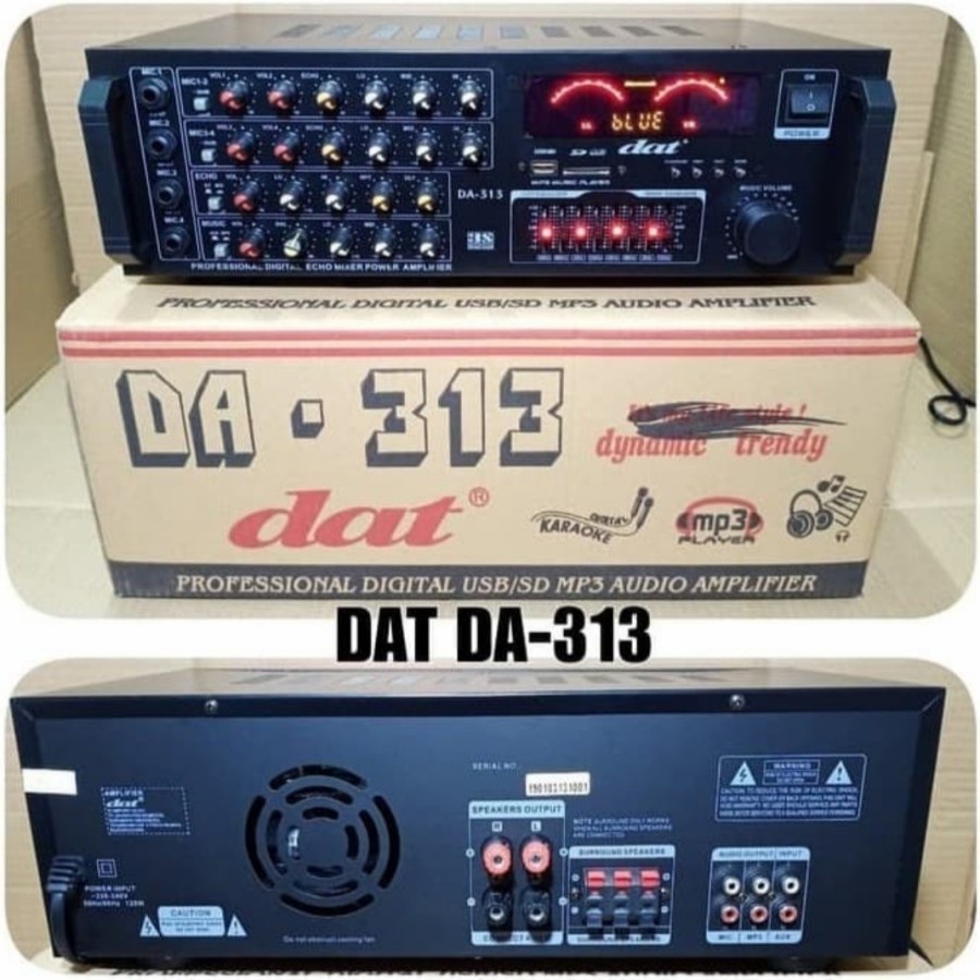 Power ampli dat da313 Original Amplifier karaoke mixing da 313