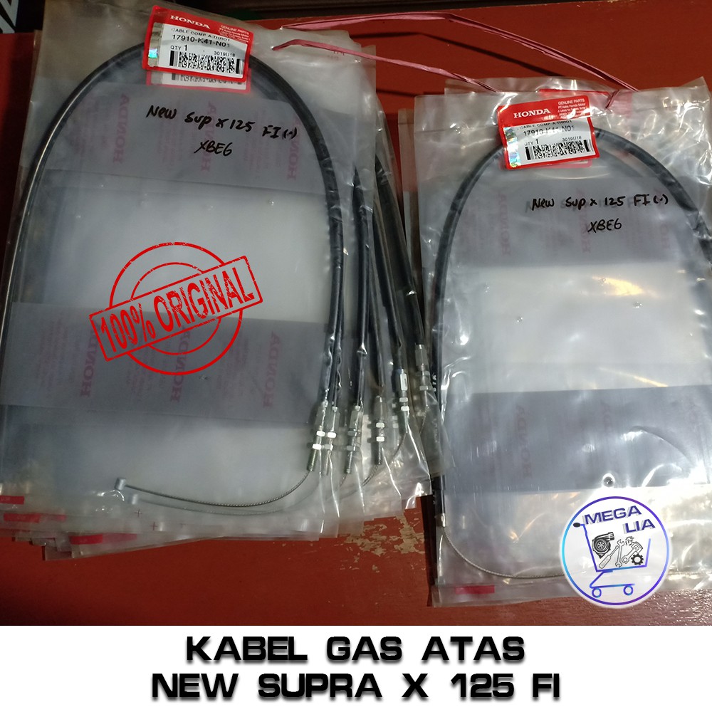 Kabel Gas Atas Motor New Supra X 125 FI ORI HONDA 17910-K41-N01