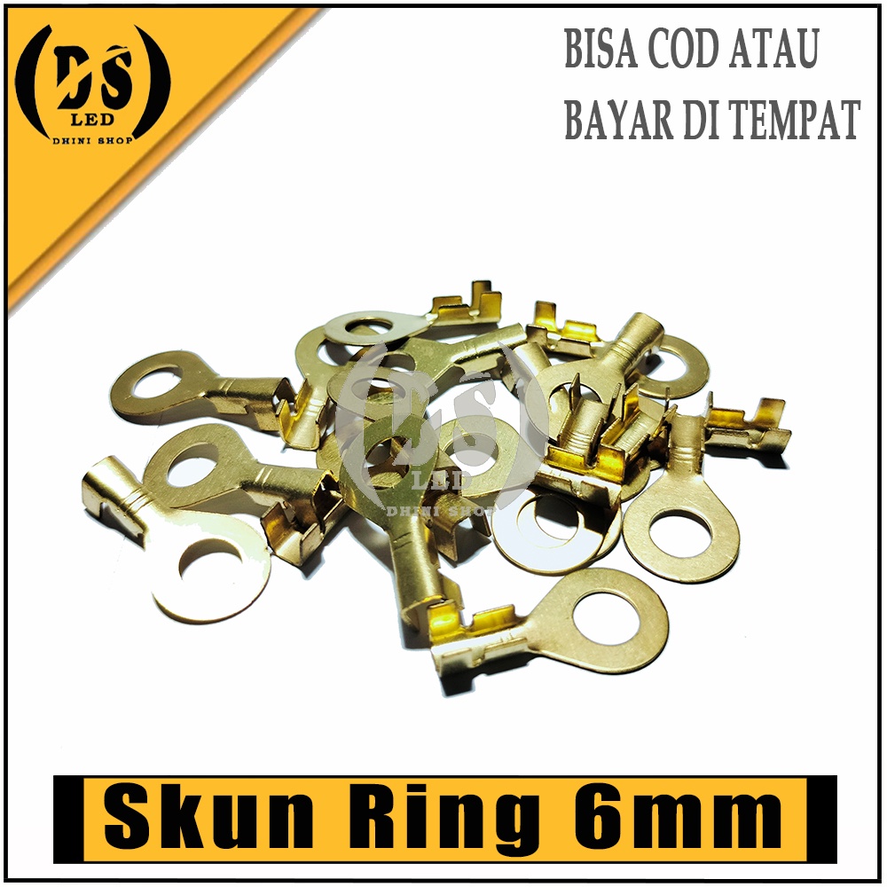 Skun Bulat 6mm / Skun Ring 6mm / Skun Ring Baut 10 / Sekun ring / Sekun O