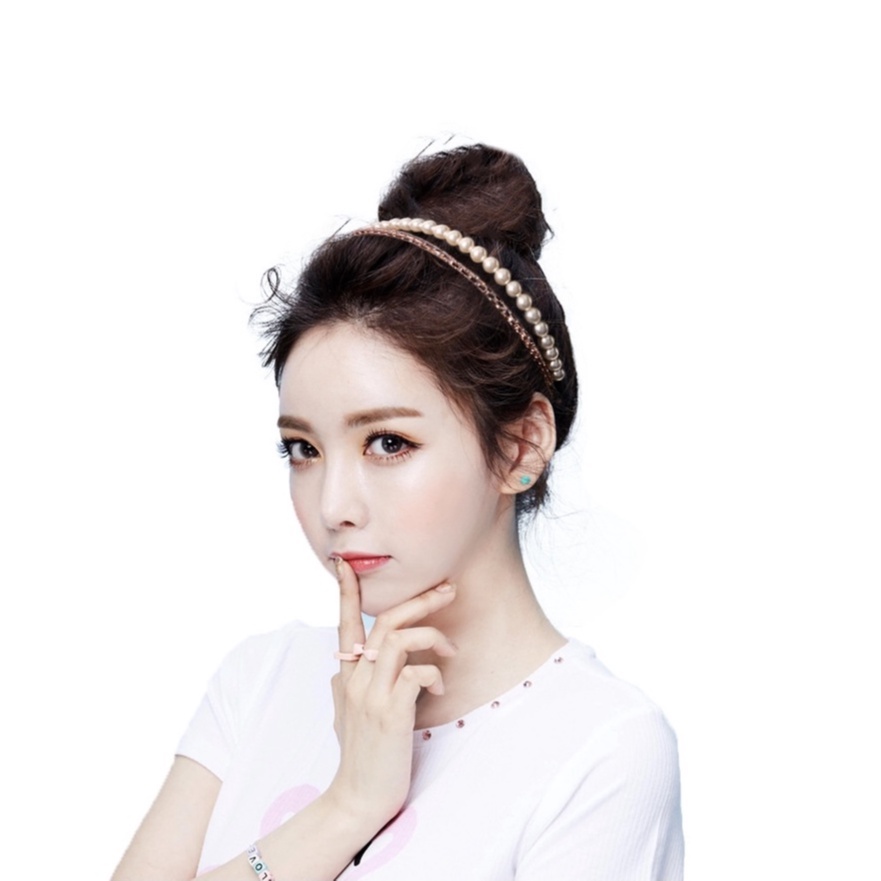 2 Pcs Bando Mutiara Korea /Bando Mutiara Blink Diamond Bando Premium Import/Bando Model Korea 2in1