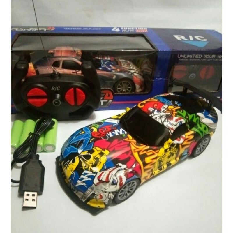 MAINAN SEPAKET RC SPEED DRIFT MOBILAN REMOTE