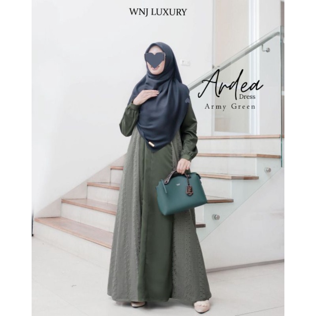 TERBARU ARDEA DRESS | By WNJ ( Wanoja Hijab ) ORI | gamis pesta Busui friendly | gamis kondangan