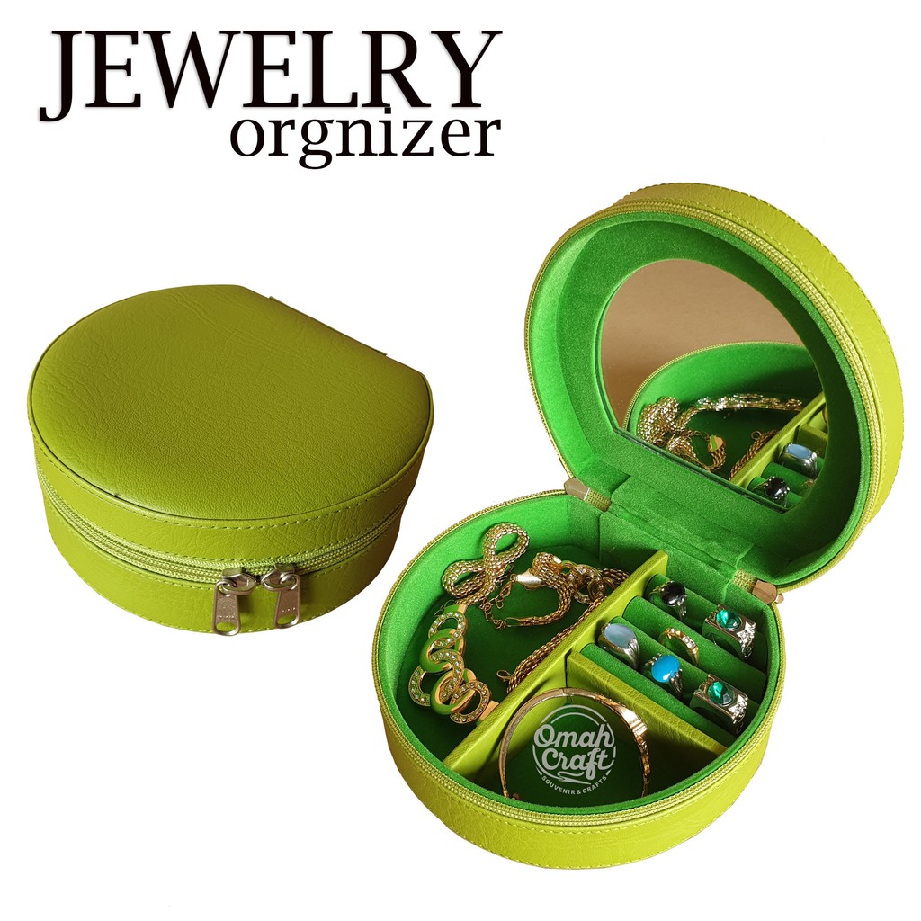 PROMO TERMURAH - Mini Jewelry Case kotak Tempat Perhiasan Cincin Gelang