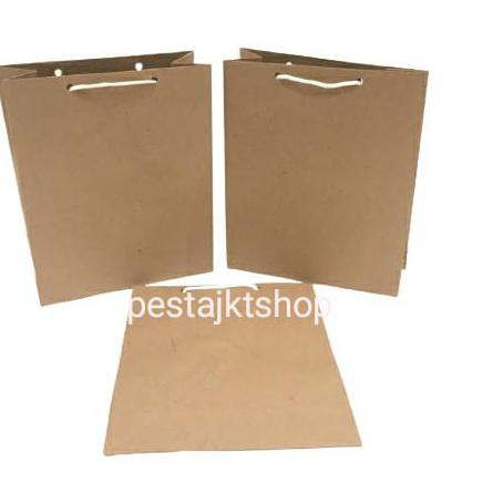 

Beesst Produck PAPER BAG POLOS COKLAT PERPACK isi 12 pcs