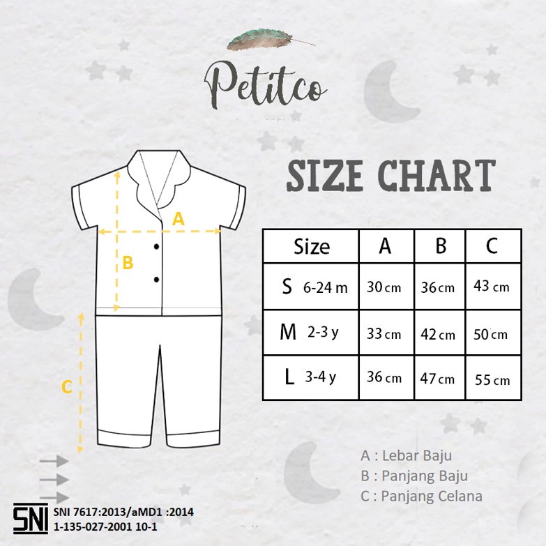 PETITCO PIYAMA GIRL COLLECTION [ WHITE ]