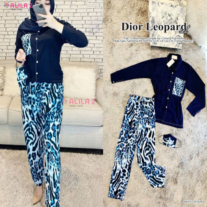 dior leopard set